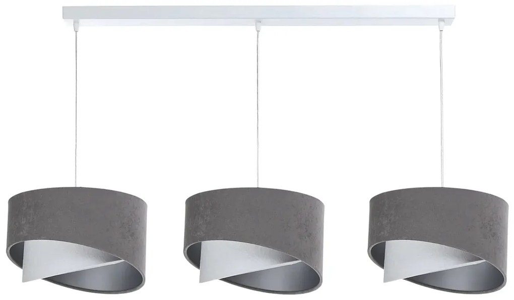 Lampa wisząca nad stół z trzema abażurami - 3X S505 A3-S81