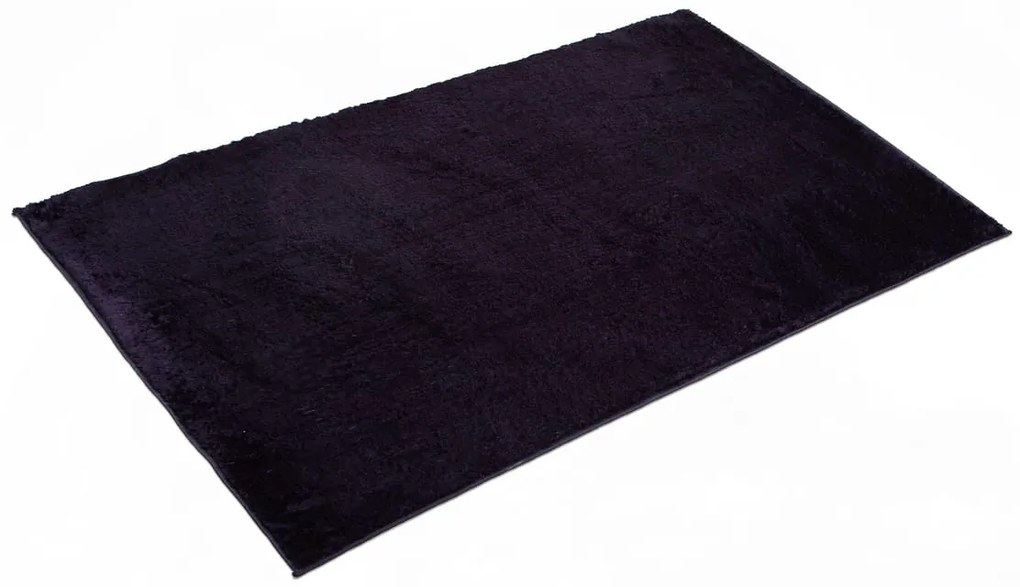 Dywan pluszowy Catwalk czarny 60 cm x 100 cm