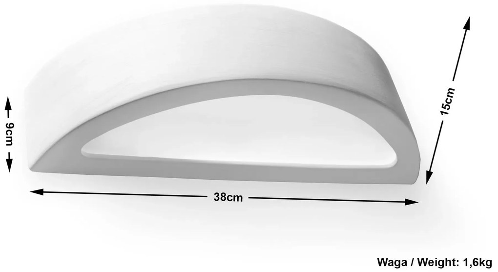 Minimalistyczny kinkiet E299 W6-L25