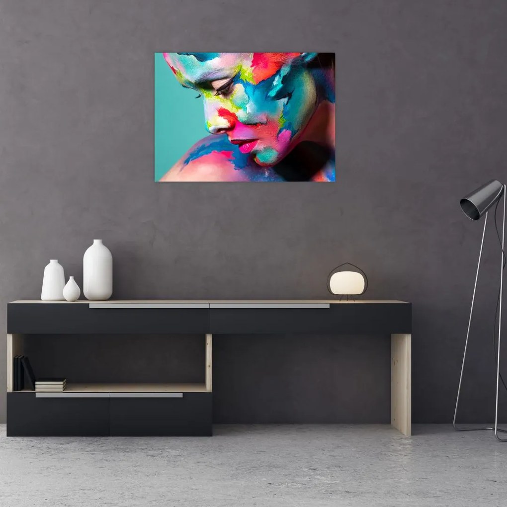 Obraz na szkle - Body art (70x50 cm)