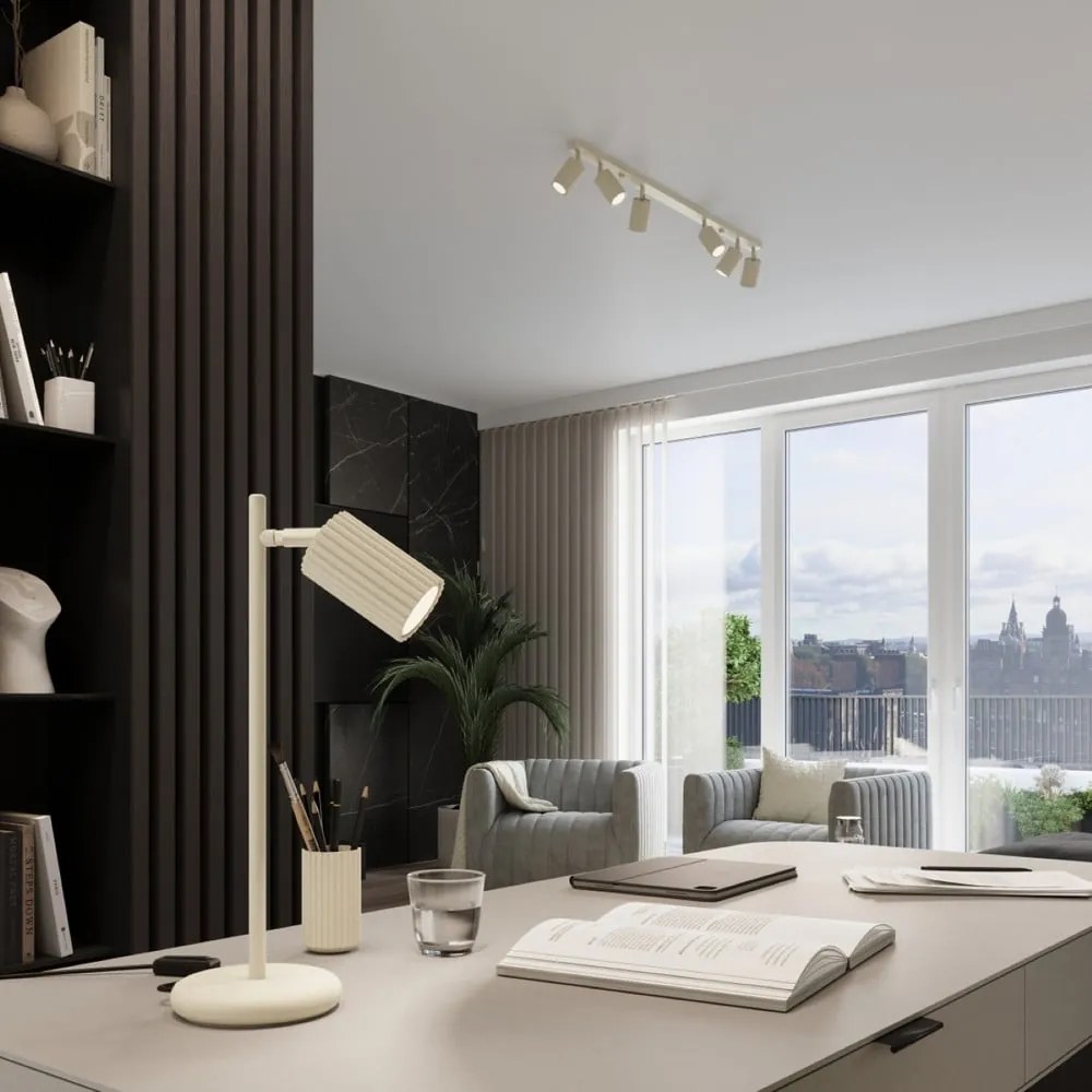 Kremowa lampa wisząca Gleam – Sollux