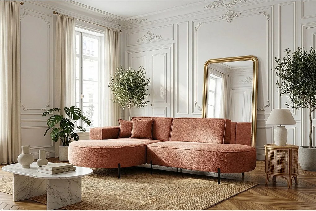 Narożnik Parma Studio Hills, do salonu, Quelle, lewy, pomarańczowy (54)