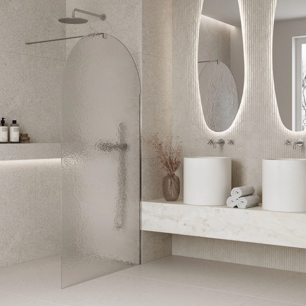 Umywalka betonowa nablatowa okrągła bez otworu na baterię 41 x 40 cm BENE | różne kolory : Kolor - Biały (beton)