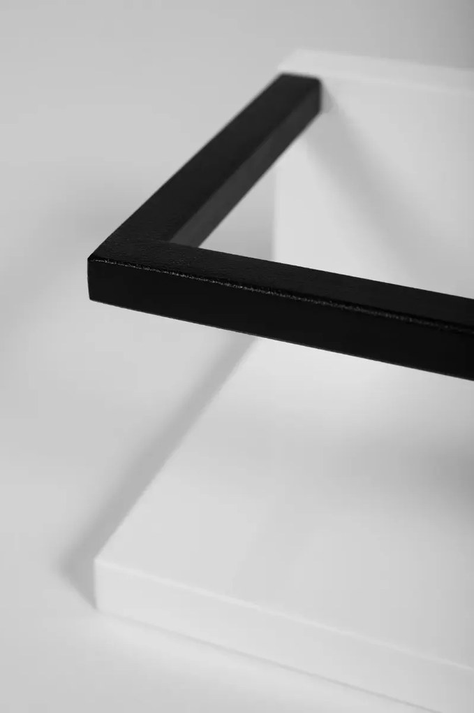 Półka łazienkowa z relingiem LOV 40 cm biały połysk KROFAM