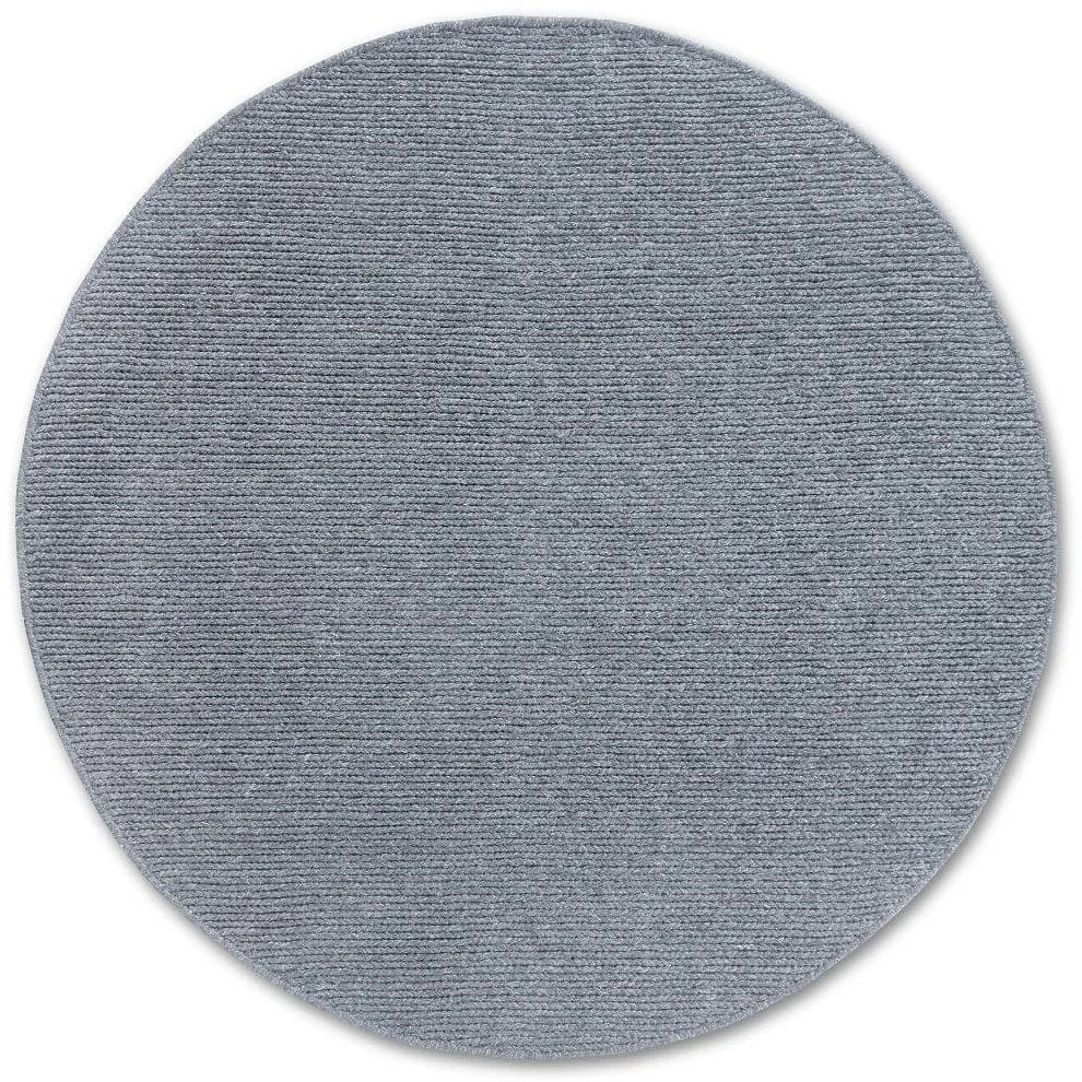 Dywan wełniany Villeroy & Boch szary koło 200 cm x 200 cm