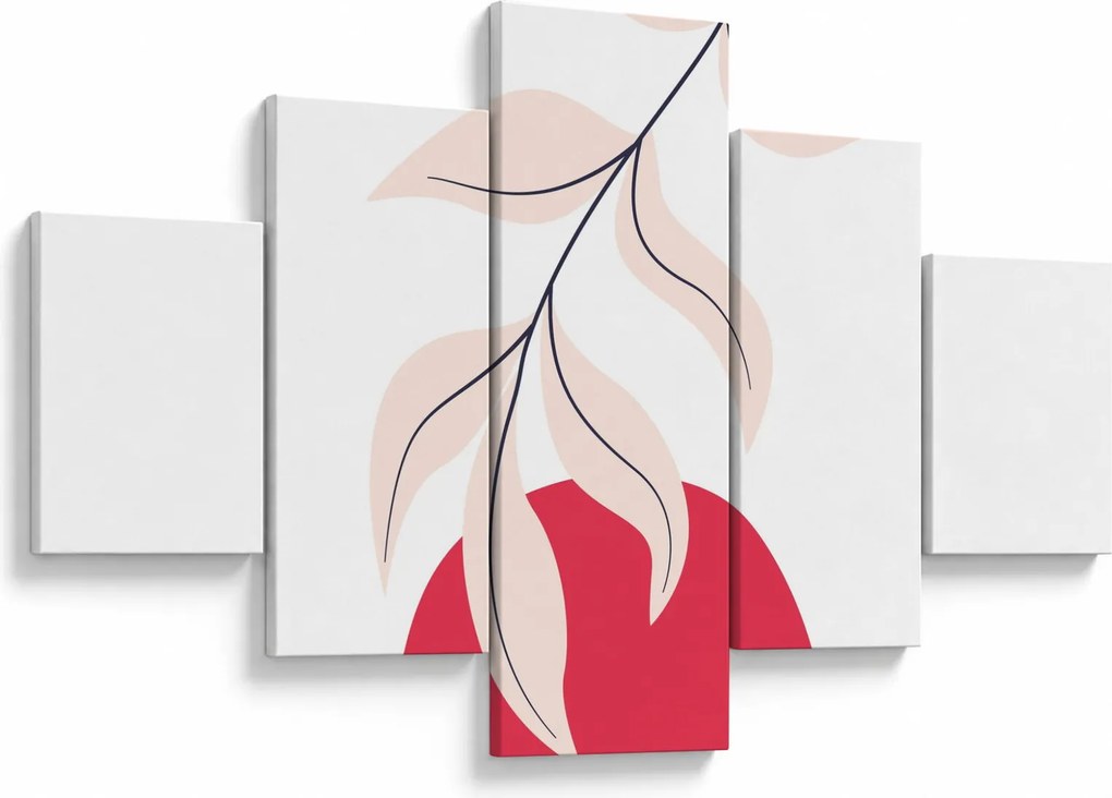 Obraz - Różowa abstrakcja kwiatowa N⁰2 (125x70 cm)