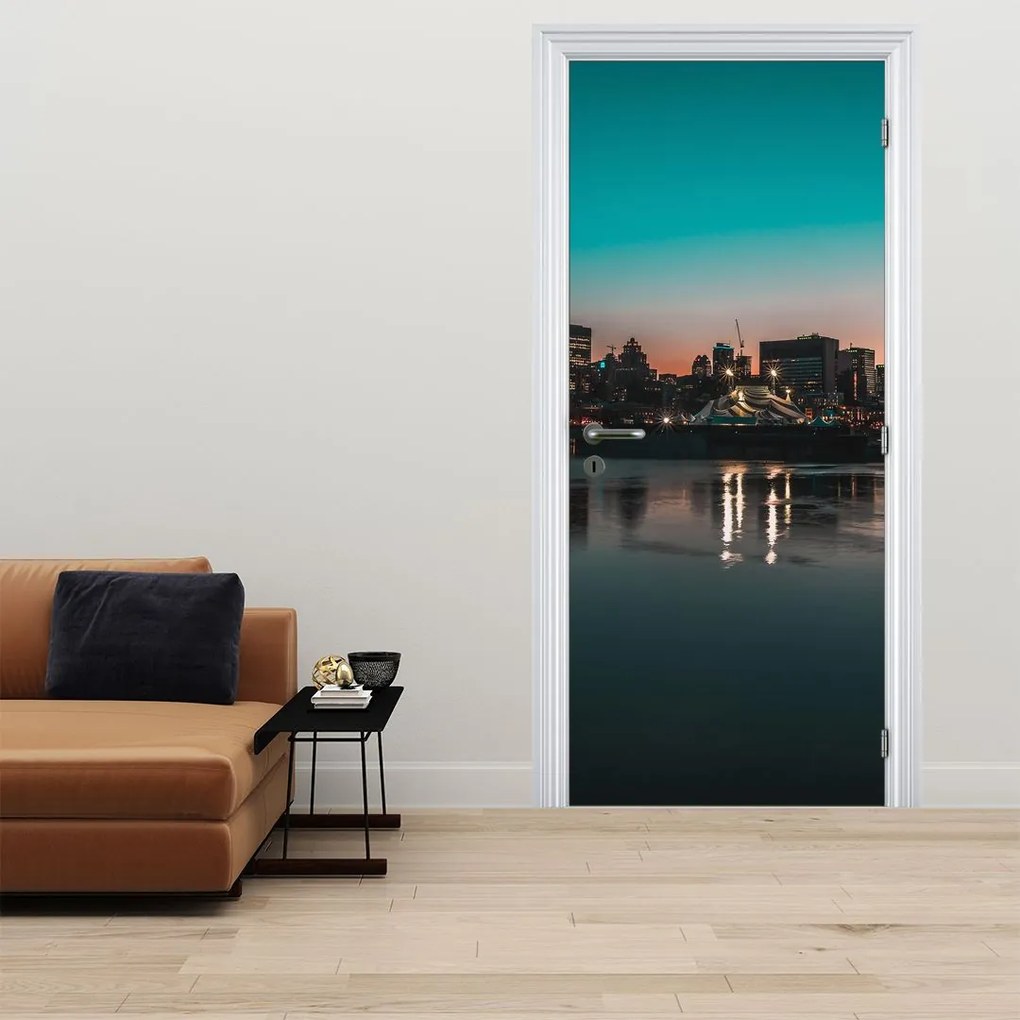 Fototapeta na drzwi - Wielkie miasto (95x205cm)