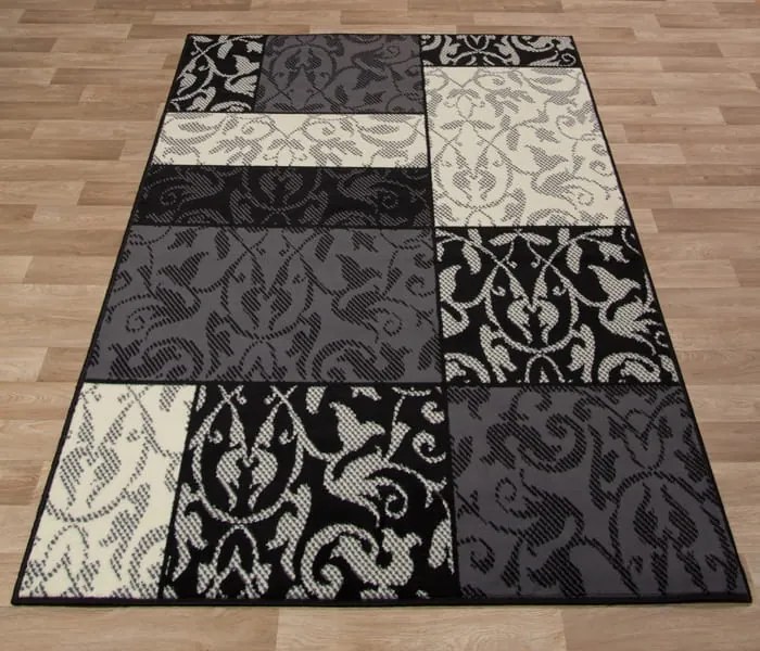 Dywan nowoczesny Luna Elements  Patchwork Czarny 140 cm x 200 cm