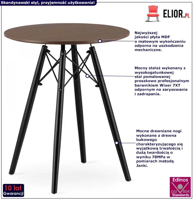 Jesionowy stół do nowoczesnej kuchni L7-G57