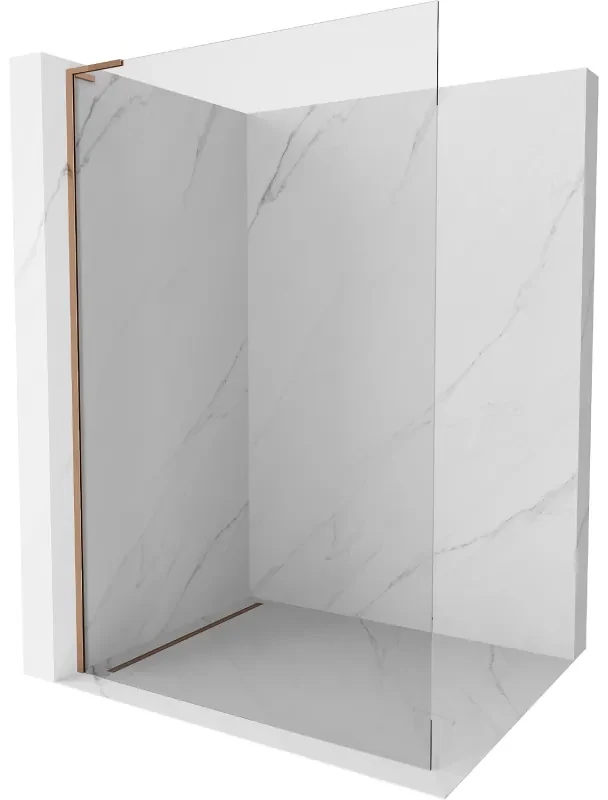 Mexen Kioto L ścianka prysznicowa Walk-in 95 x 200 cm, transparent, różowe złoto - 800-095-103-60-00