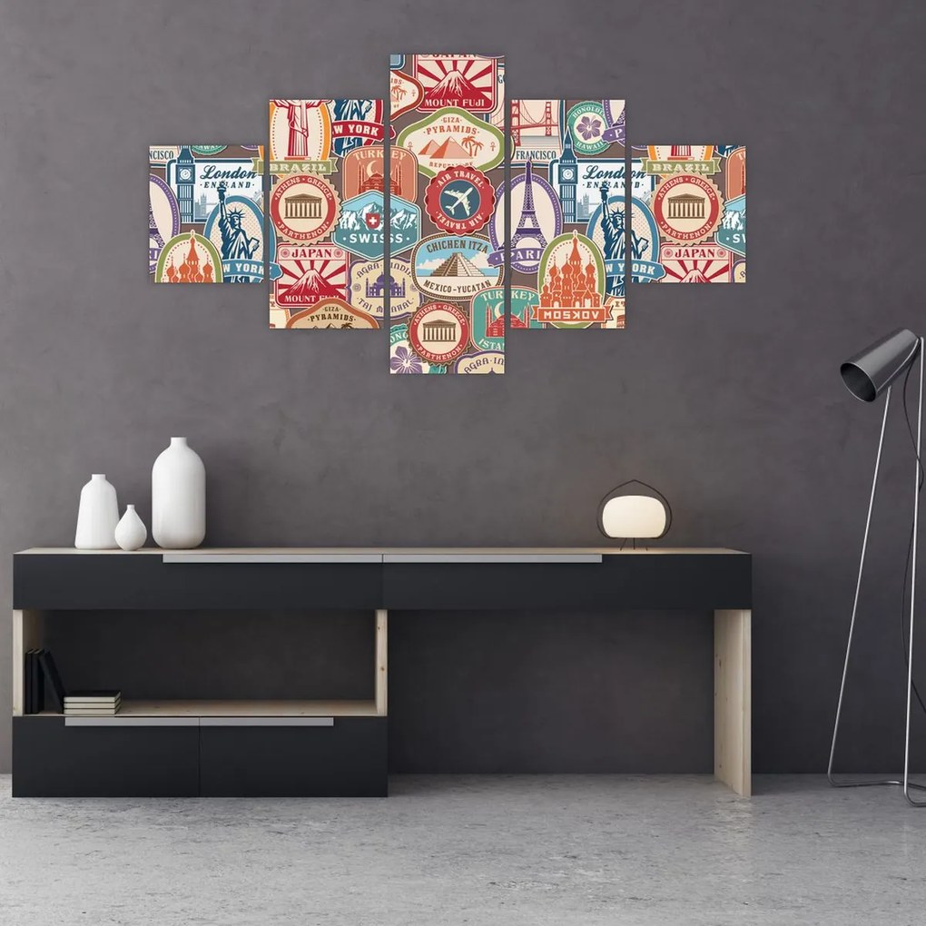 Obraz podróżnika (125x70 cm)
