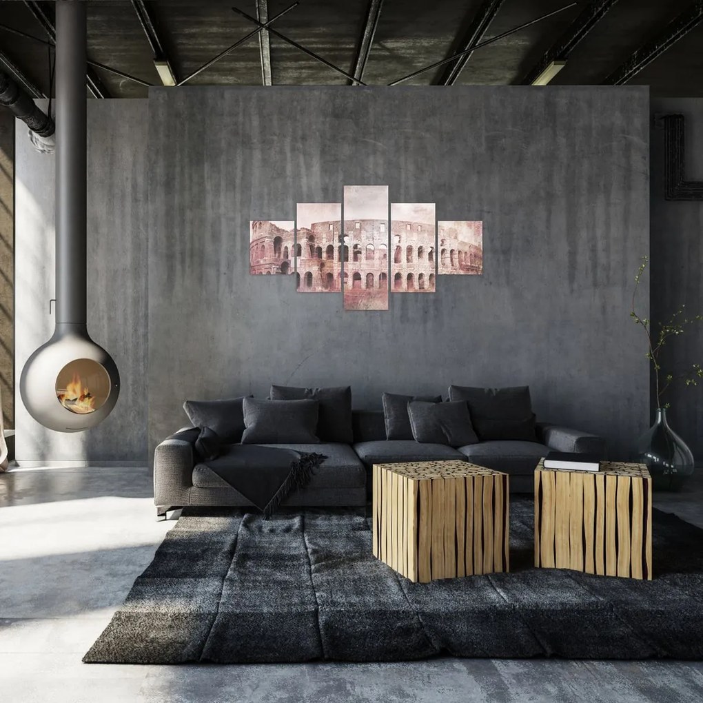 Obraz - Vintage pocztówka miasta N⁰2 (125x70 cm)