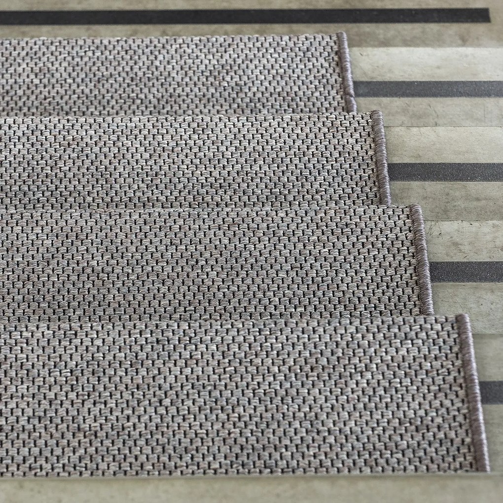 VOPI Nakładka na schody Nature prostokąt ciemnobeżowy, 25 x 80 cm , 25 x 80 cm
