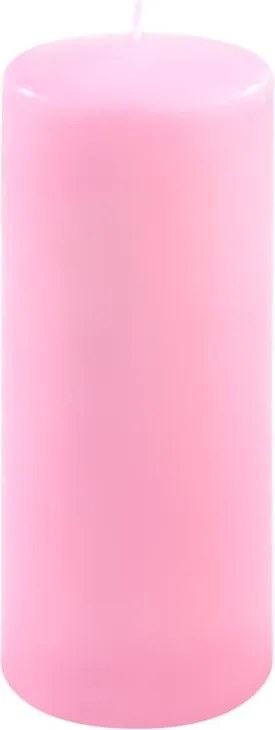 Zestaw słupkowych świec, 25 cm, Ø 10 cm, różowy, 4 sztuki.
