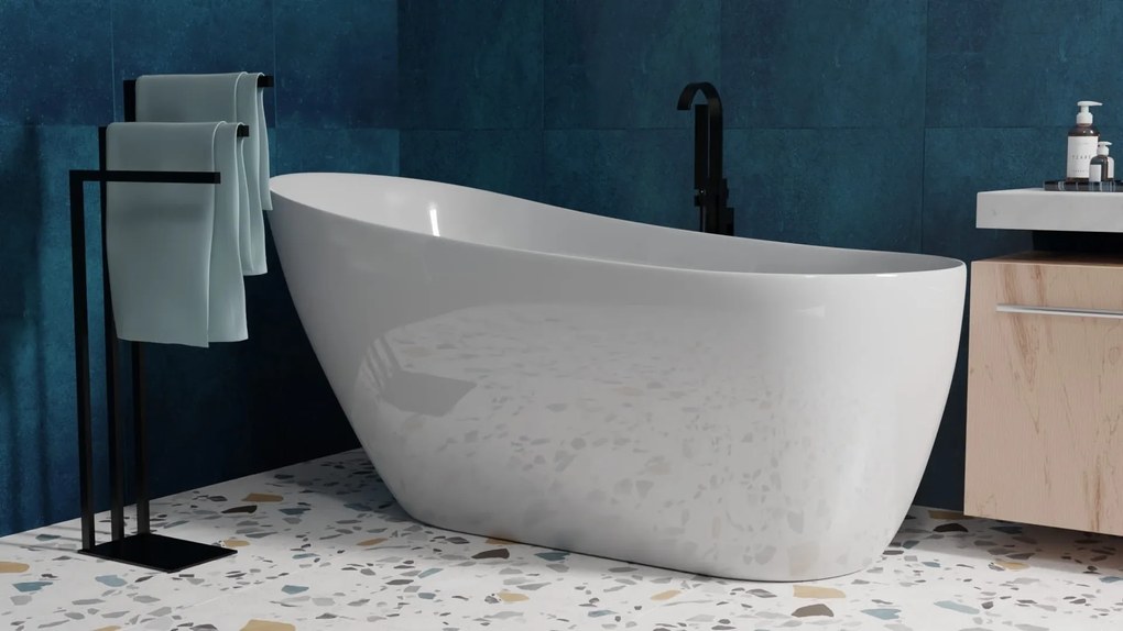 Wieszak na trzy ręczniki czarny