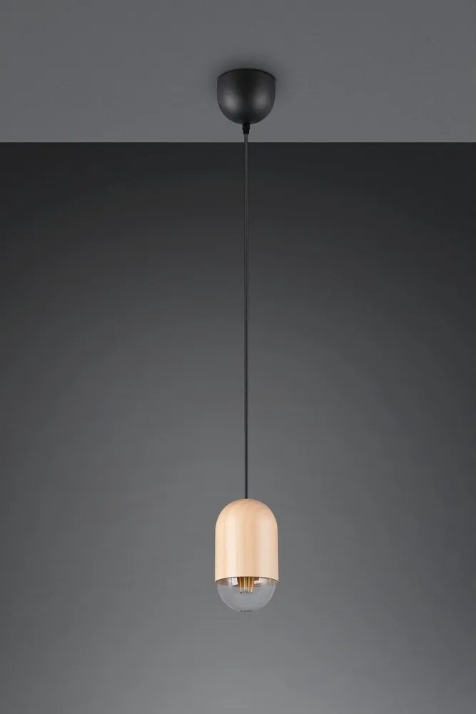 Beżowa lampa wisząca ø 11 cm Nara – Reality