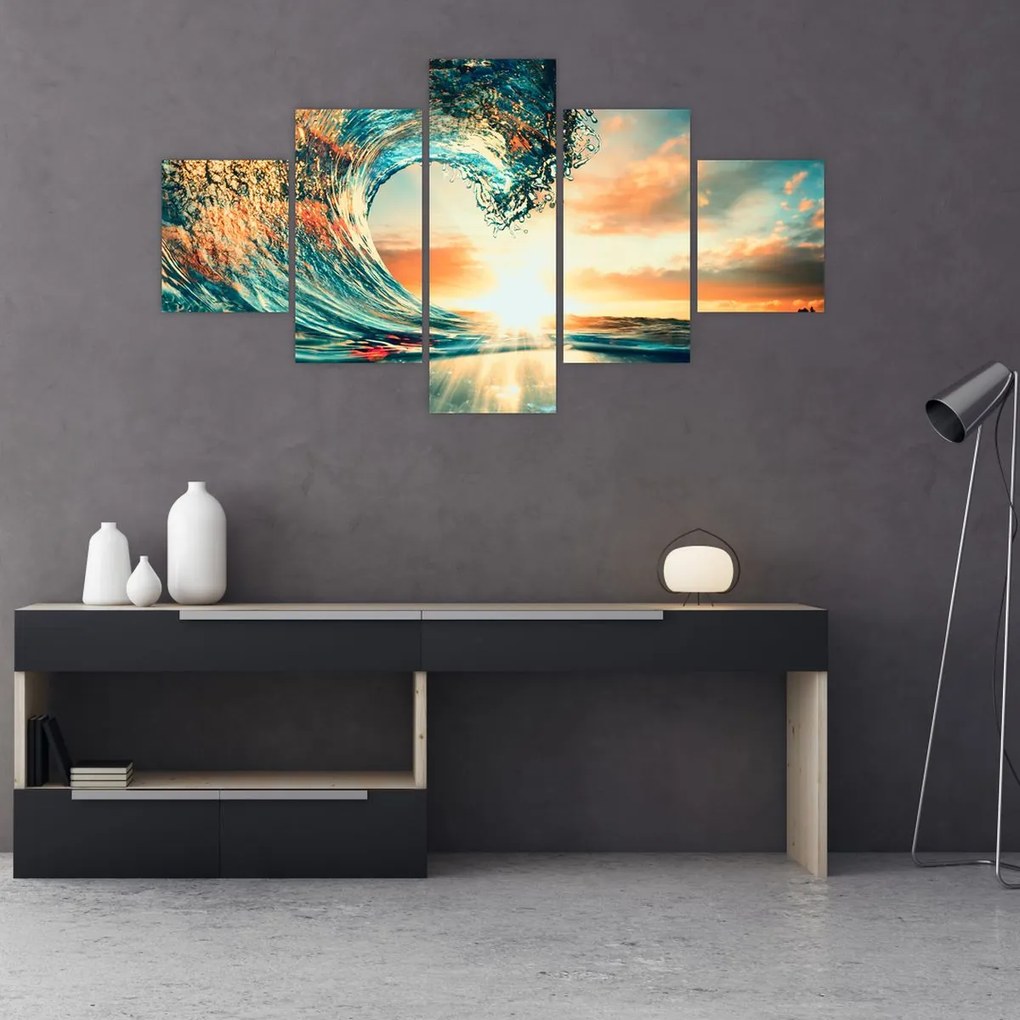 Obraz - Fala (125x70 cm)