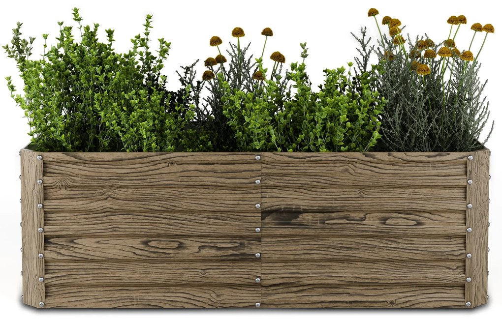 Blumfeldt Terrabox 180x90x60 cm Skrzynia na warzywa Efekt drewna