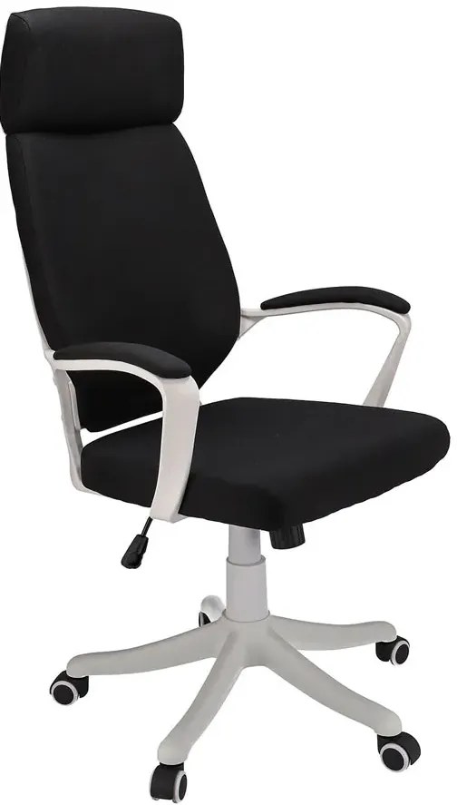 Czarny fotel dziecięcy młodzieżowy do biurka D5-A01