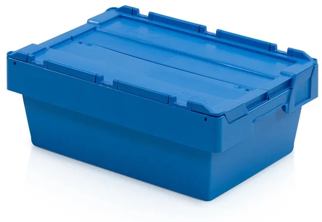 Skrzynka plastikowa z wiekiem, 600x400x240 mm