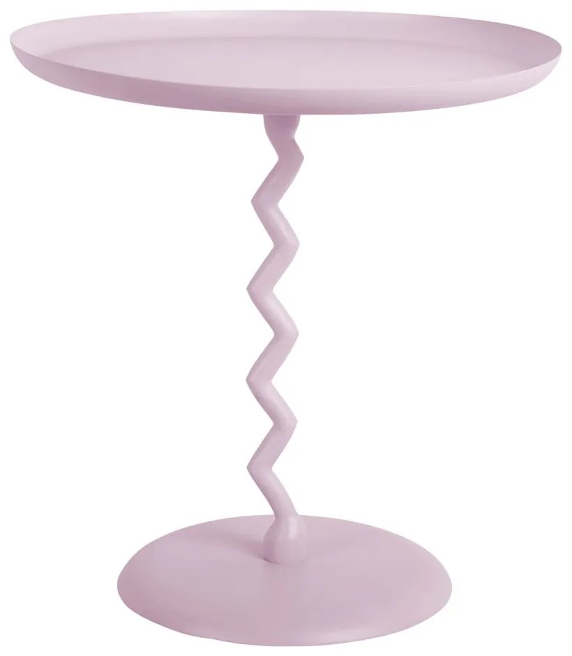 Metalowy okrągły stolik ø 40 cm Zig Zag – Leitmotiv