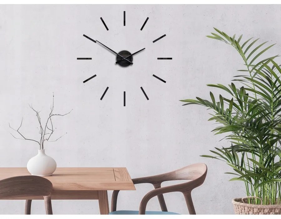 Zegar ścienny naklejany duży nowoczesny akrylowy na ścianę do kuchni salonu