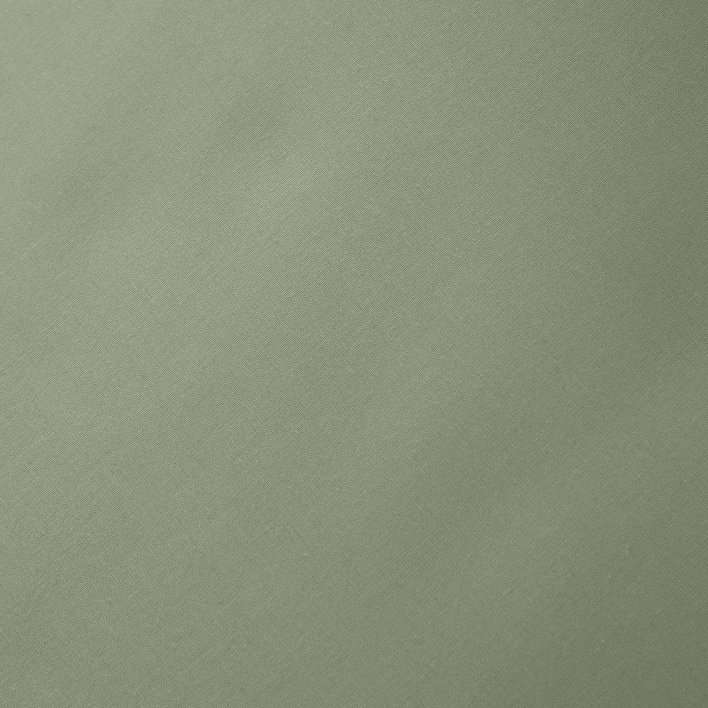Zielone prześcieradło z perkalu bawełnianego z gumką 135x190 cm Cotton Percale – Bianca