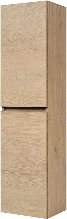 Szafka łazienkowa, kolor: dąb ciemny, 35 x 136 x 27 cm