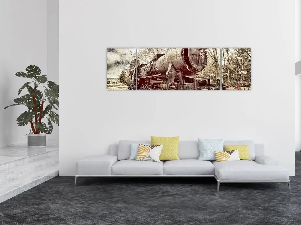 Historyczny wizerunek lokomotywy (170x50 cm)
