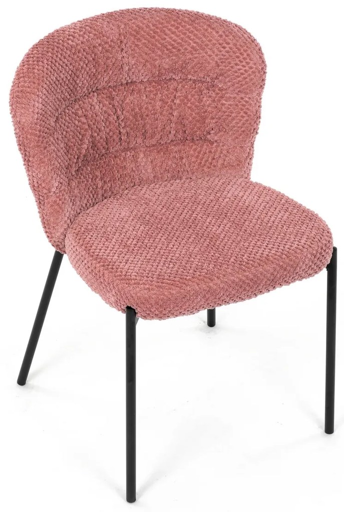 Zestaw krzeseł do jadalni Bouclé CT-W1077 PINK2, 4szt.