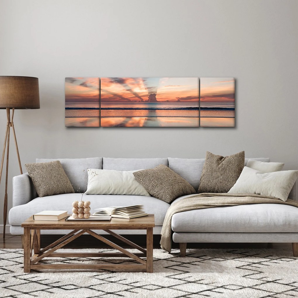 Obraz promieni słonecznych nad plażą Dayton (170x50 cm)