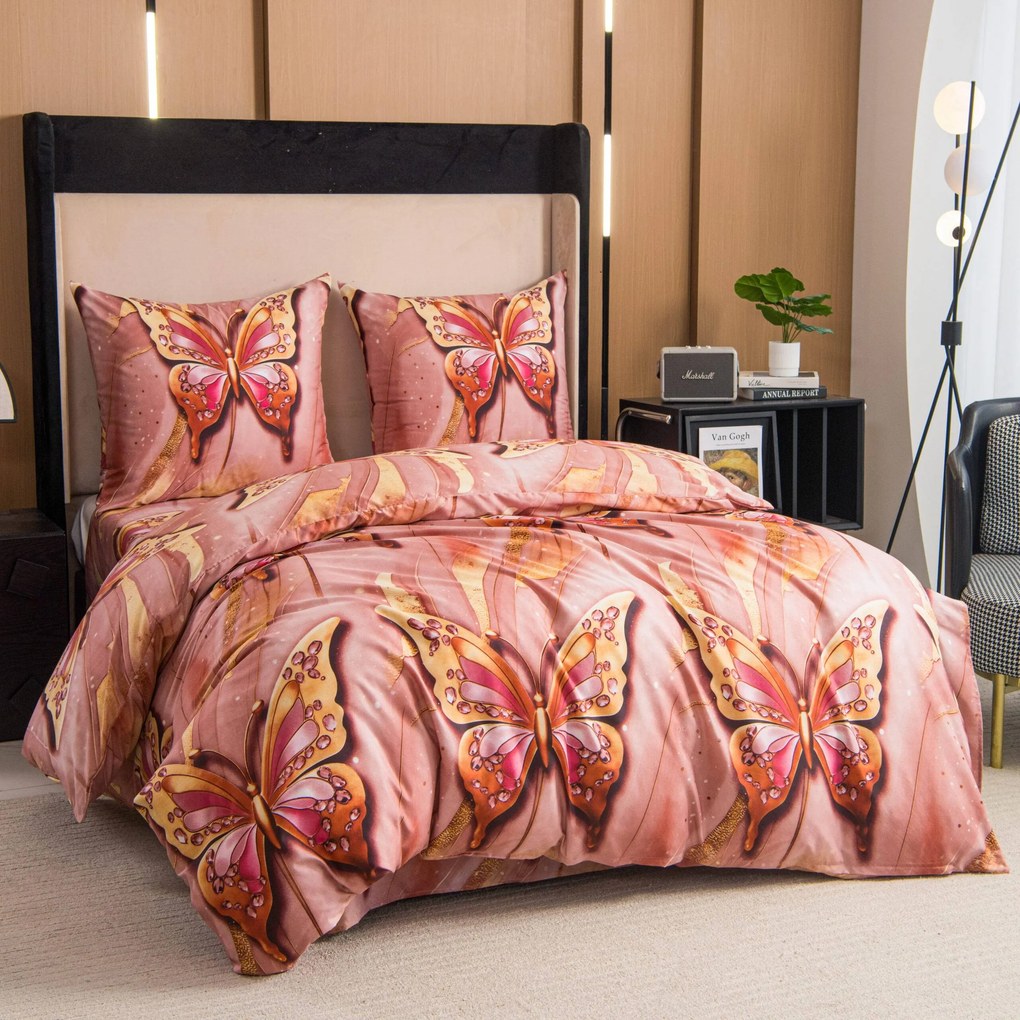 PrzytulneMieszkanie.pl PrzytulneMieszkanie.pl Pościel z mikrofibry MONARELLE różowa Rozmiar pościeli: 70 x 80 cm | 140 x 200 cm