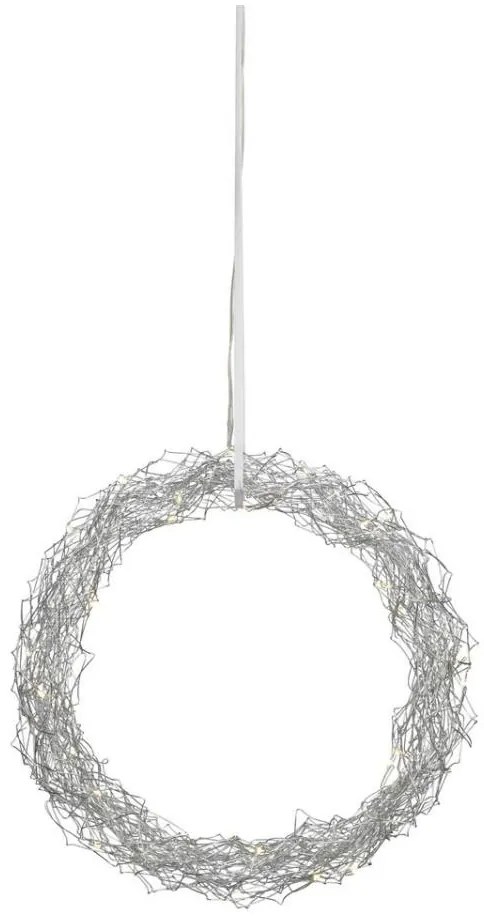 Markslöjd 703442 - LED dekoracja świąteczna JULLE 30xLED/0,03W/3xAA srebrna