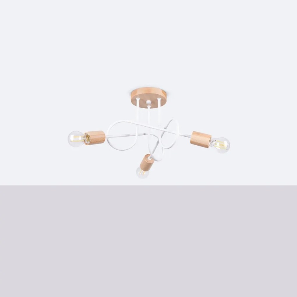 Żyrandol EMBER 3 biały SOLLUX  LIGHTING