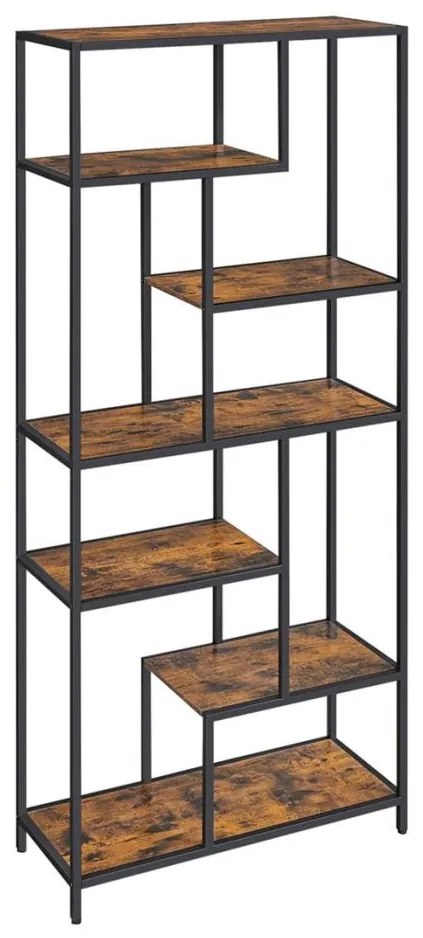 Regał NAVARO brązowy/czarny