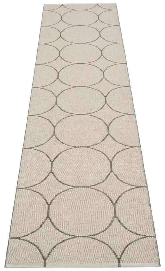 Ciemnoszary chodnik odpowiedni na zewnątrz 70x300 cm Boo Charcoal Linen – Pappelina