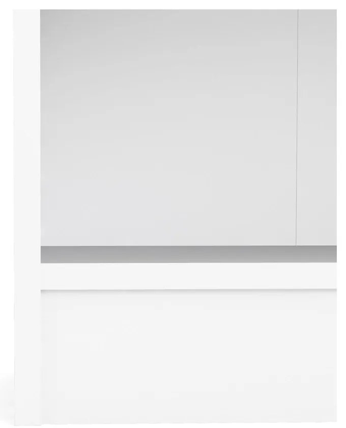 Biały regał Tvilum Basic, 79 x 107 cm