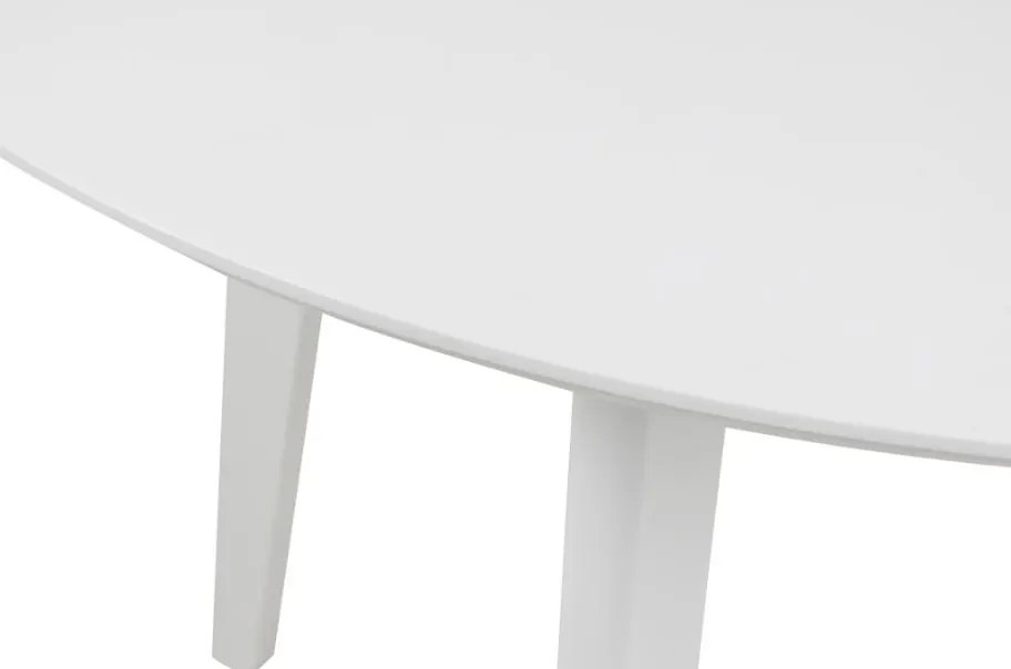 Okrągły nierozkładany stół Roxby Actona 105 cm, kolor biały