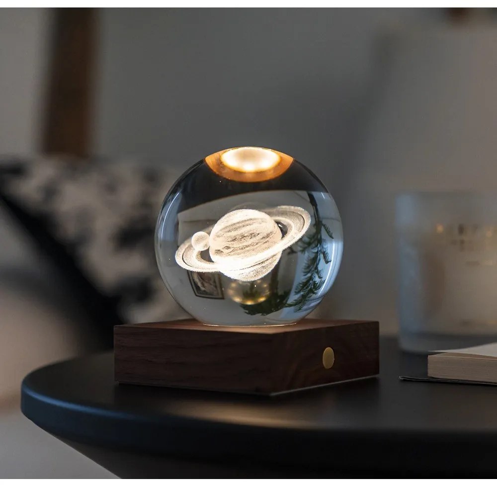 Ciemnobrązowa dekoracja świetlna na USB Amber – Gingko