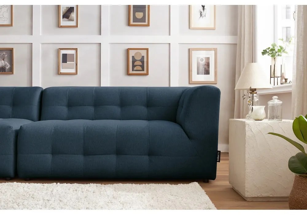 Ciemnoniebieska sofa 324 cm Kleber – Bobochic Paris