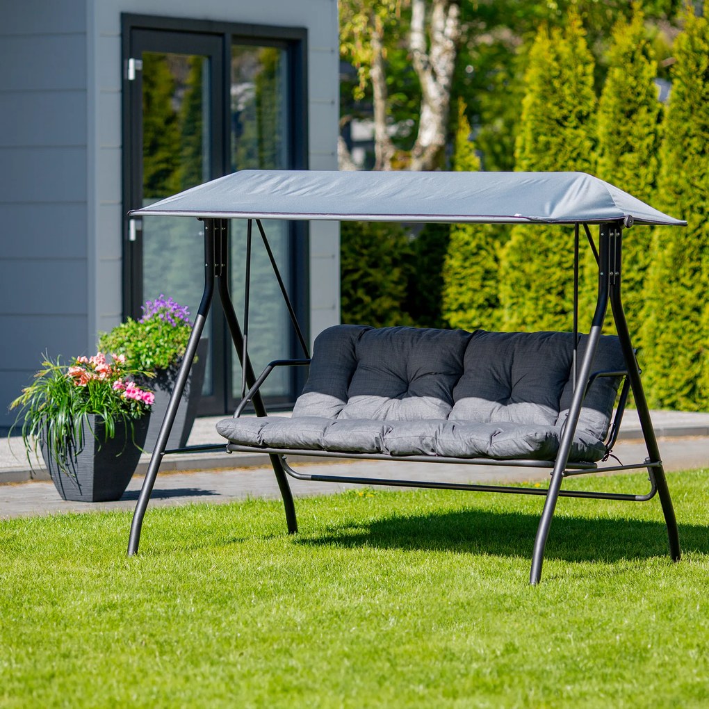 Huśtawka ogrodowa Marbella Black Edition H024-07IB PATIO
