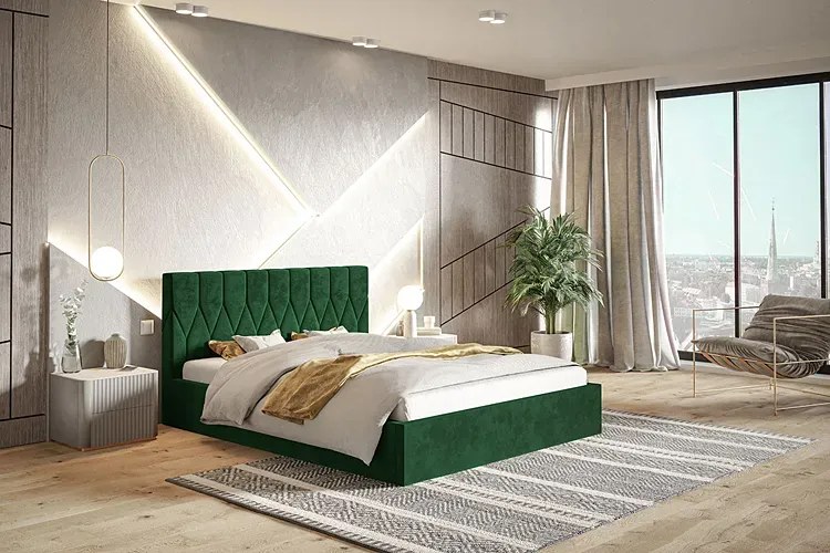 Tapicerowane łóżko 140x200 L3-B85