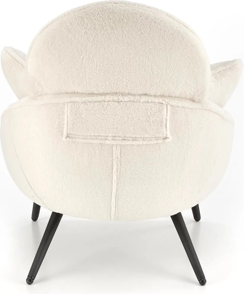 Fotel Merry z tkaniny imitującej futro