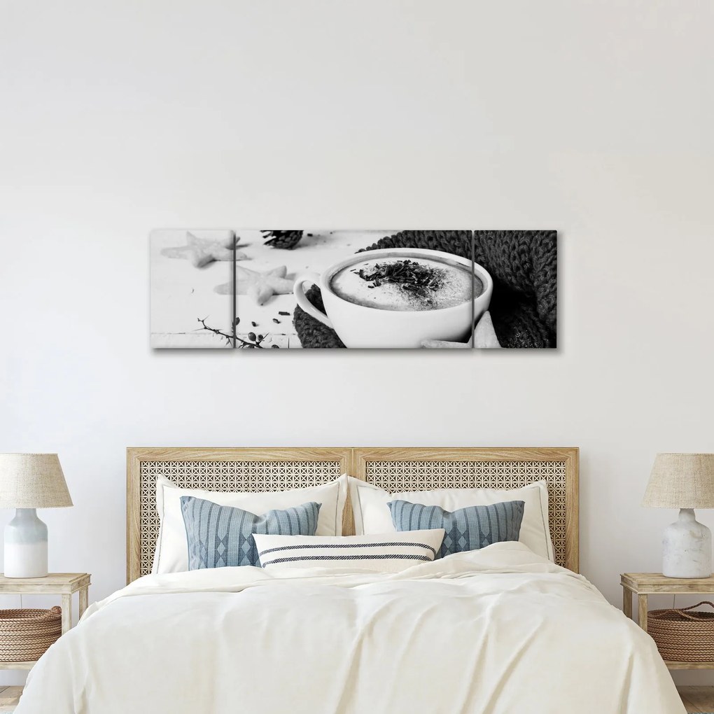 Obraz - Zimowe cappuccino (170x50 cm)