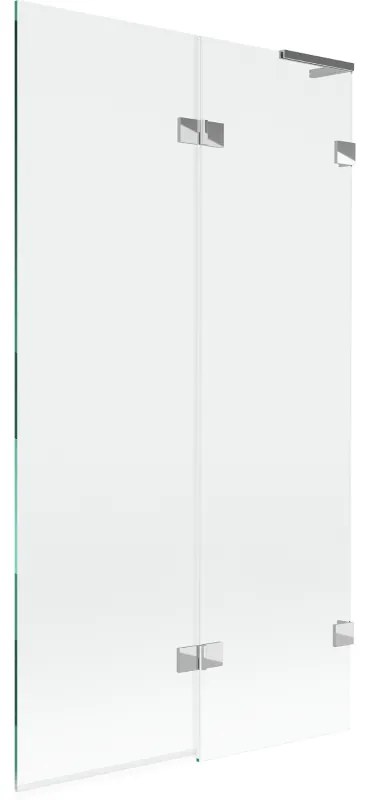 Mexen Lunar L parawan nawannowy 2-skrzydłowy prawy 100 x 150 cm, transparent, chrom - 897L-100-100-01-00-P
