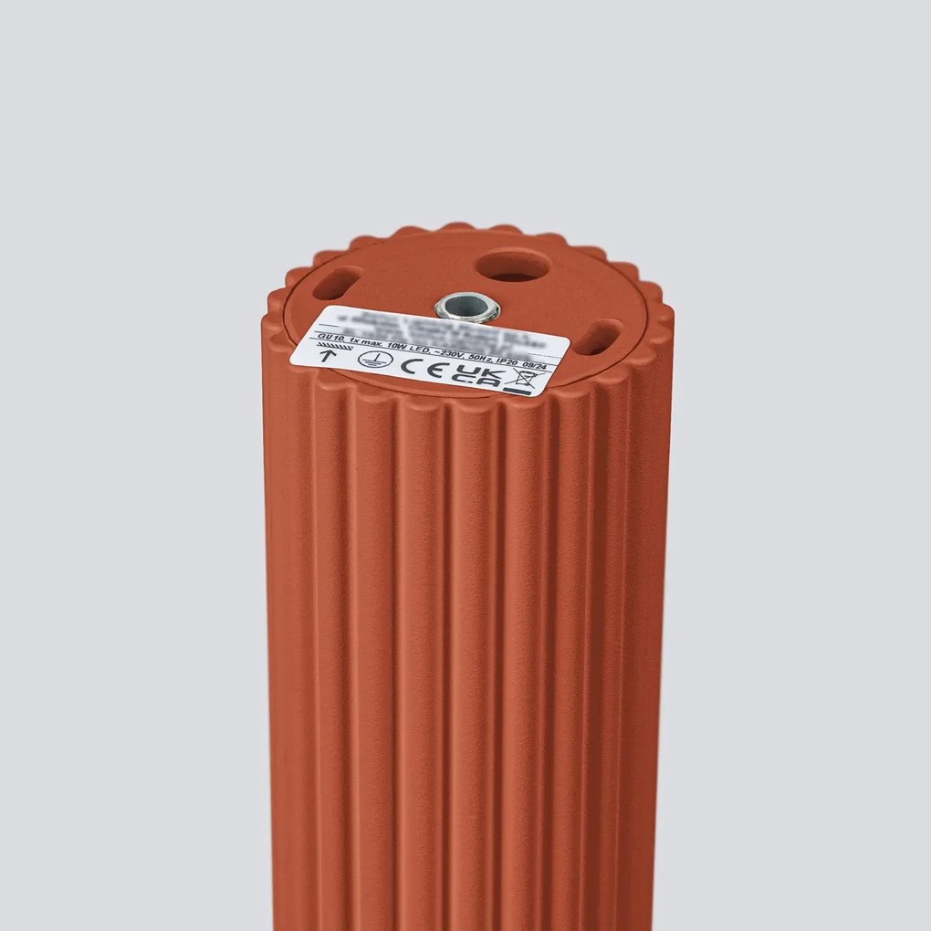 Plafon KARBON 60 ochra czerwona ryflowany SOLLUX  LIGHTING