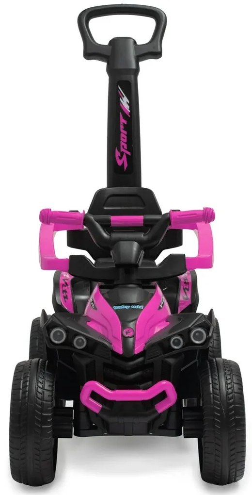Baby Mix Odpychacz dla dzieci z prowadnicą Mega Prime EVA, różowy