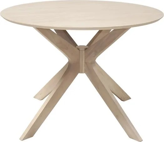 Designerski stół fornirowany z okrągłym blatem Duncan