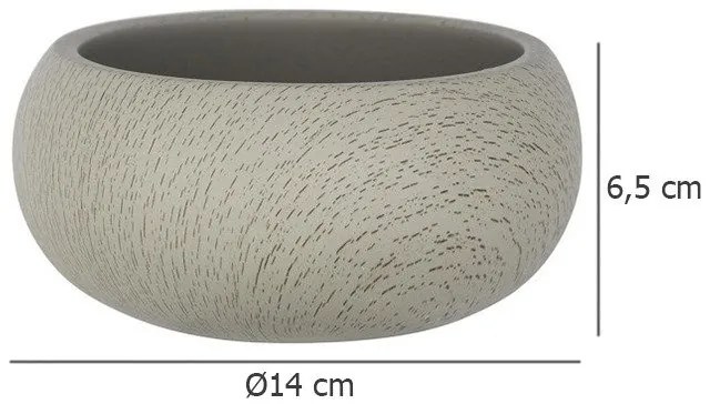 Pojemnik na akcesoria kosmetyczne JOY, cement, WENKO