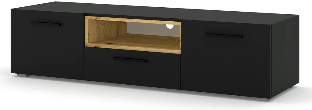 Czarna szafka rtv A3-E40